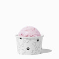 Close-up of 4 oz pet ice cream cups stacked and ready to serve