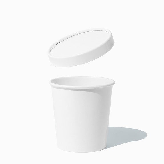 Close-up of 1 Pint to-go containers stacked and ready to serve